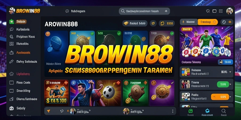 Tampilan antarmuka BROWIN88 yang menarik dan informatif.