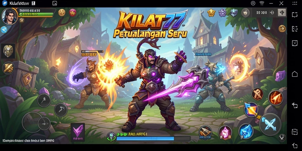 Tampilan gameplay KILAT77 yang menegangkan dan penuh aksi.