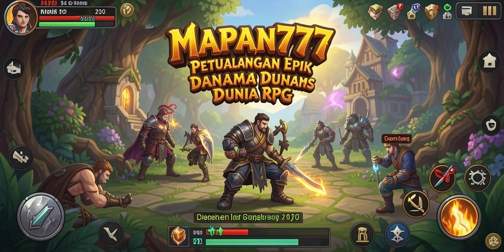 Tampilan gameplay seru dalam dunia RPG MAPAN777.