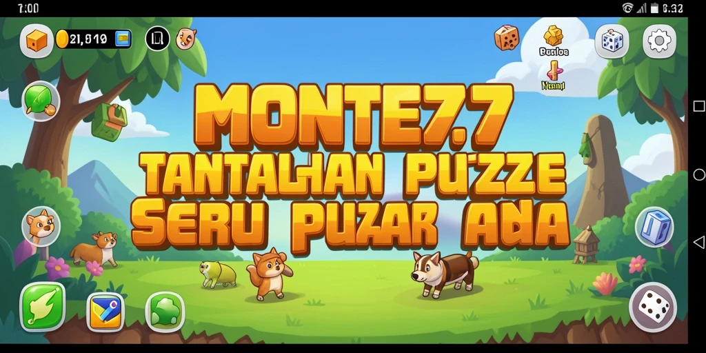 Tampilan menarik dari gameplay Puzzle di MONTE77.