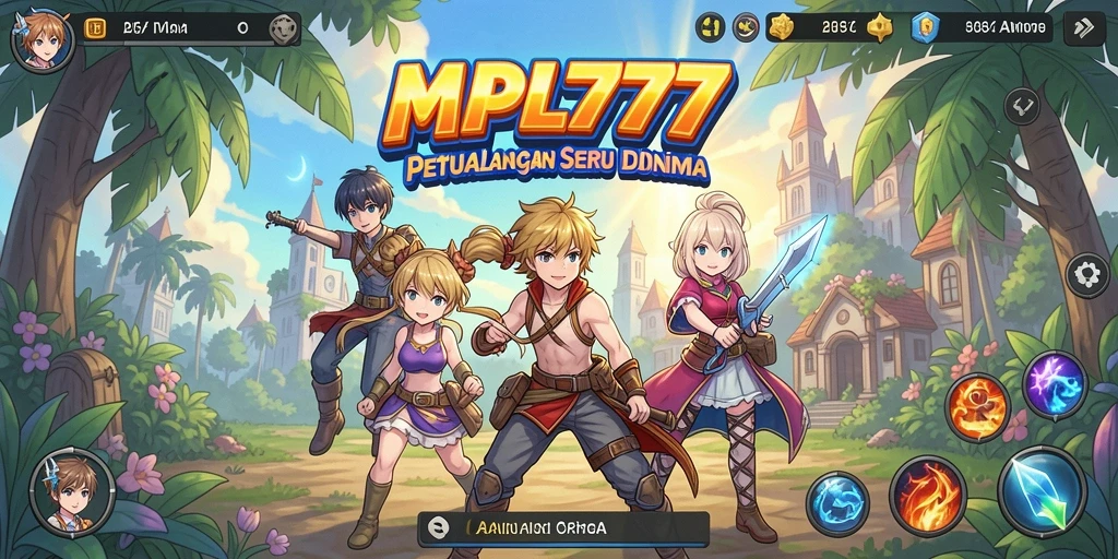 Tampilan seru gameplay MPL777 dengan karakter anime yang ikonik.