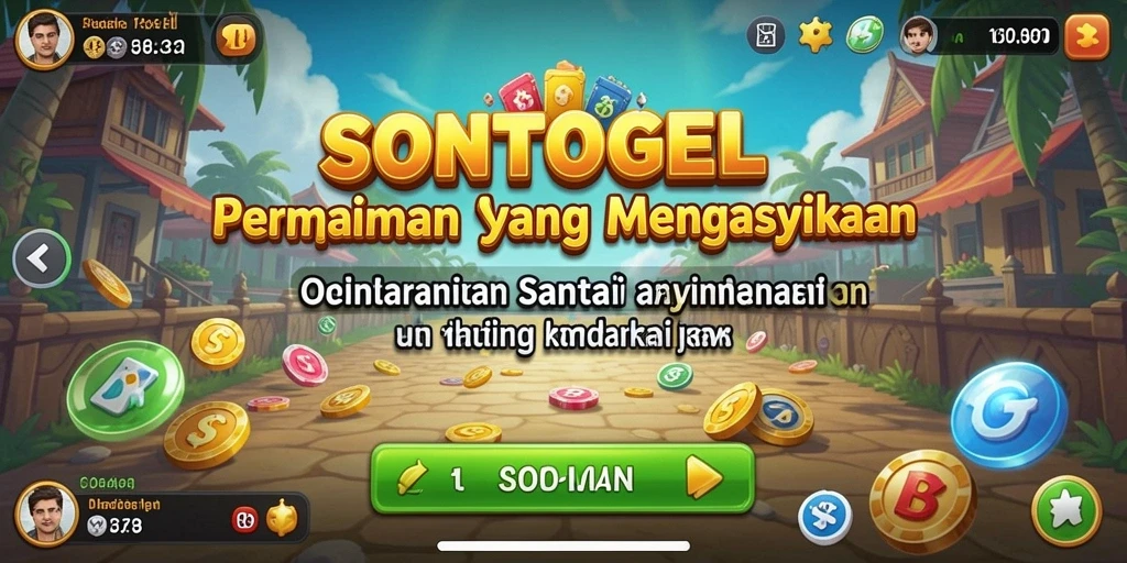 Tampilan gameplay seru dan menantang dari SONTOGEL.