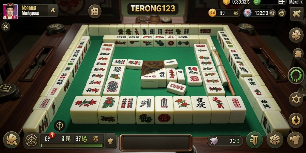 Tampilan gameplay seru dari TERONG123, permainan Mahjong yang menarik.