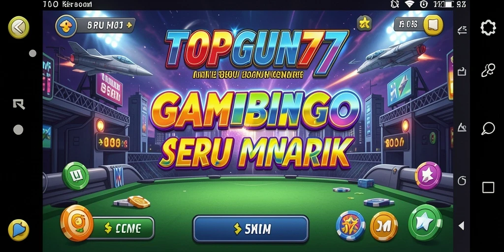 Screenshot utama TOPGUN77 menampilkan momen seru permainan Bingo.